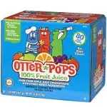 Otter Pops, 100% Juice, Clean Label, Freezer Pops, 2 oz, 80 Count