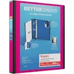 Staples 651746 1.5-Inch 3-Ring Better Binder Pink (13569-Cc)