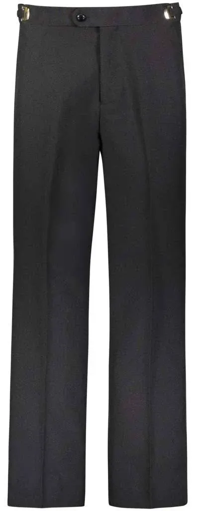 Rgm Men's Tuxedo Pants Pleated or Flat Front with Side Satin Stripe, Size: 38W x 32L, Black