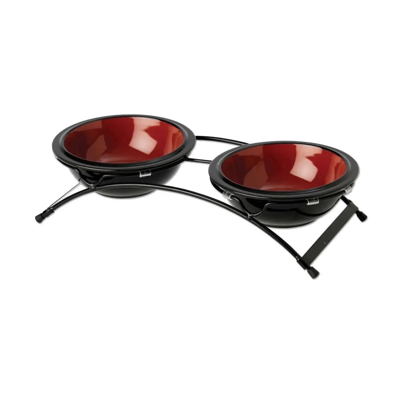 Petrageous Buddy's Best Feeder Pet Diner Set - Fire Red