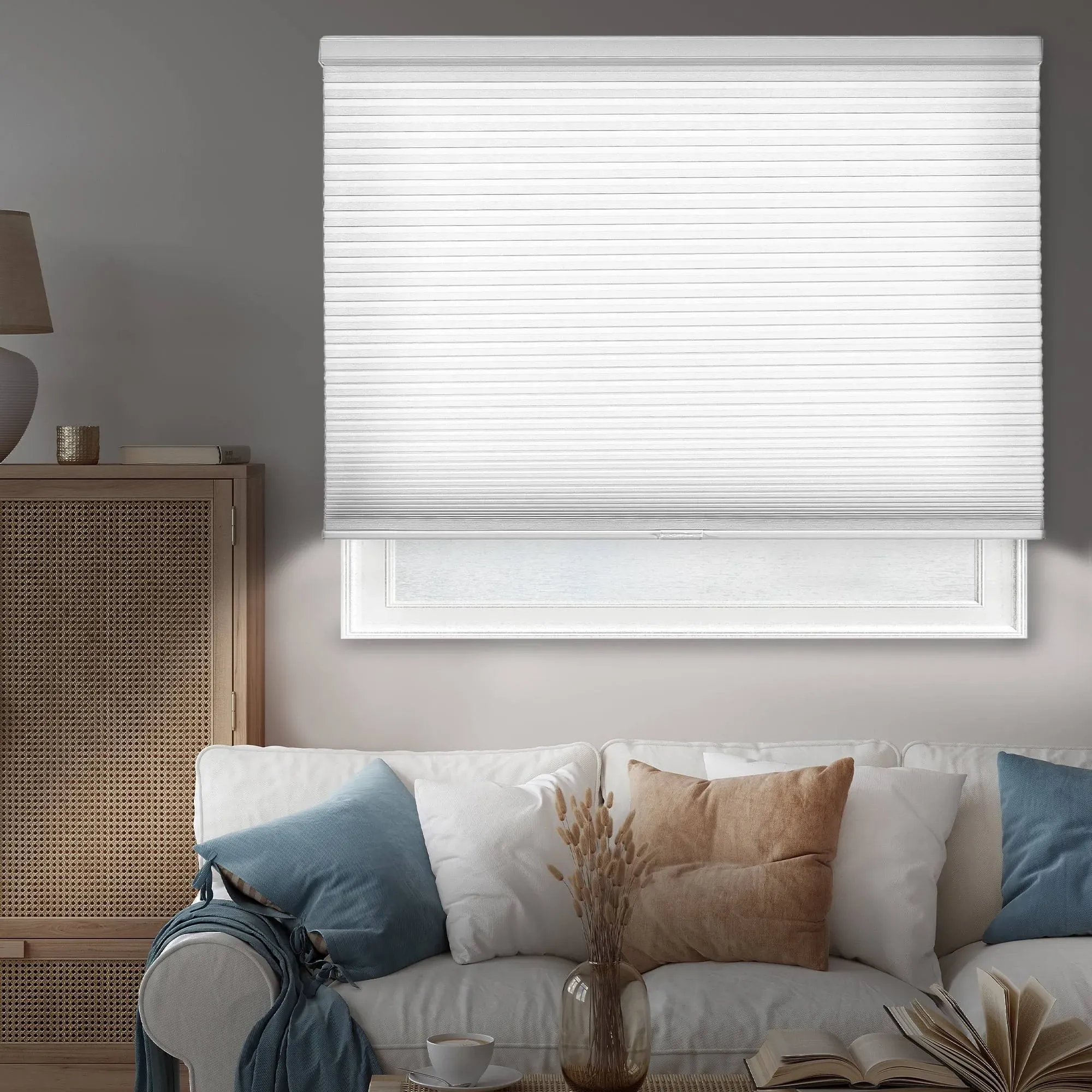 Chicology Evening Mist Cordless Blackout Honeycomb Cellular Shade