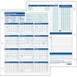 ComplyRight 2023-2024 Fiscal Attendance Calendar 50/Pack (a42005015)