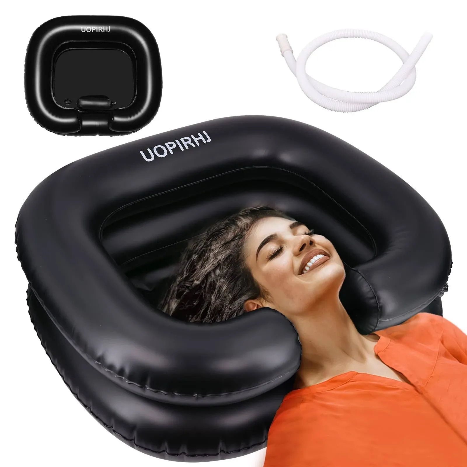 Portable Inflatable Hair Washing Basin for Bedridden - Wash Hair in Bed with ...