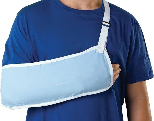 Medline Standard Arm Slings,Light Blue,Small