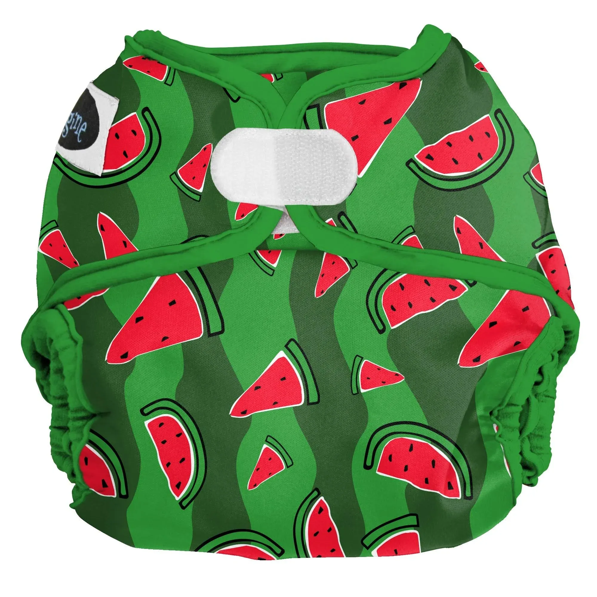 Imagine Baby Products One Size Cloth Diaper Cover, Hook & Loop, Watermelon Patch