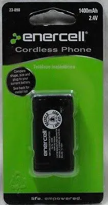 Enercell Cordless Phone Ni-Mh Battery, 2.4 V, 1400 mAh