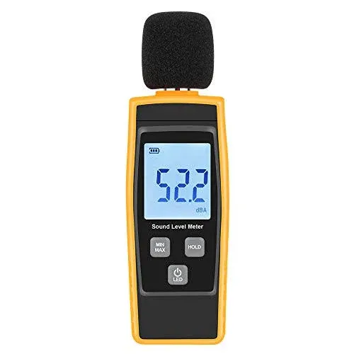 Hand-Held Sound Level Meter,V-Resour<wbr/>cing 30~130 dB Decibel Noise Orange 