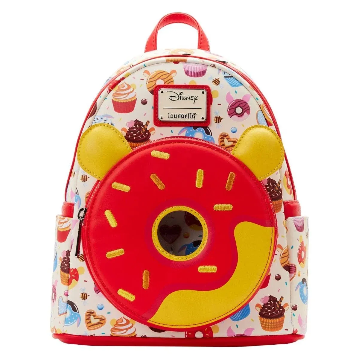 Winnie the Pooh - Sweets Poohnut 10” Faux Leather Mini Backpack &#034;New&#034;