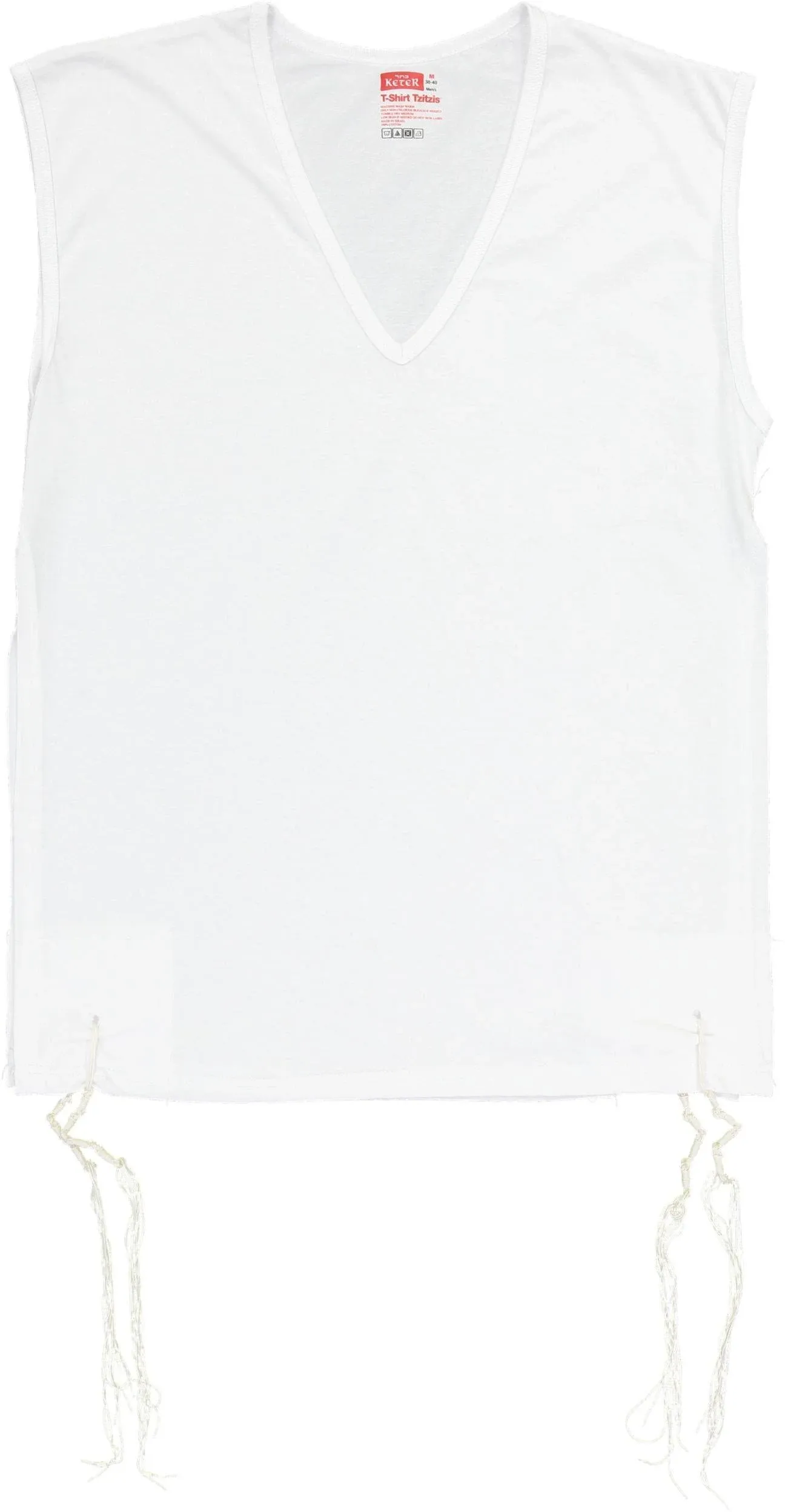 Perf-Tzit Undershirt Tzitzis Keter V-Neck Size 24 Ashkenazi Meyuchad