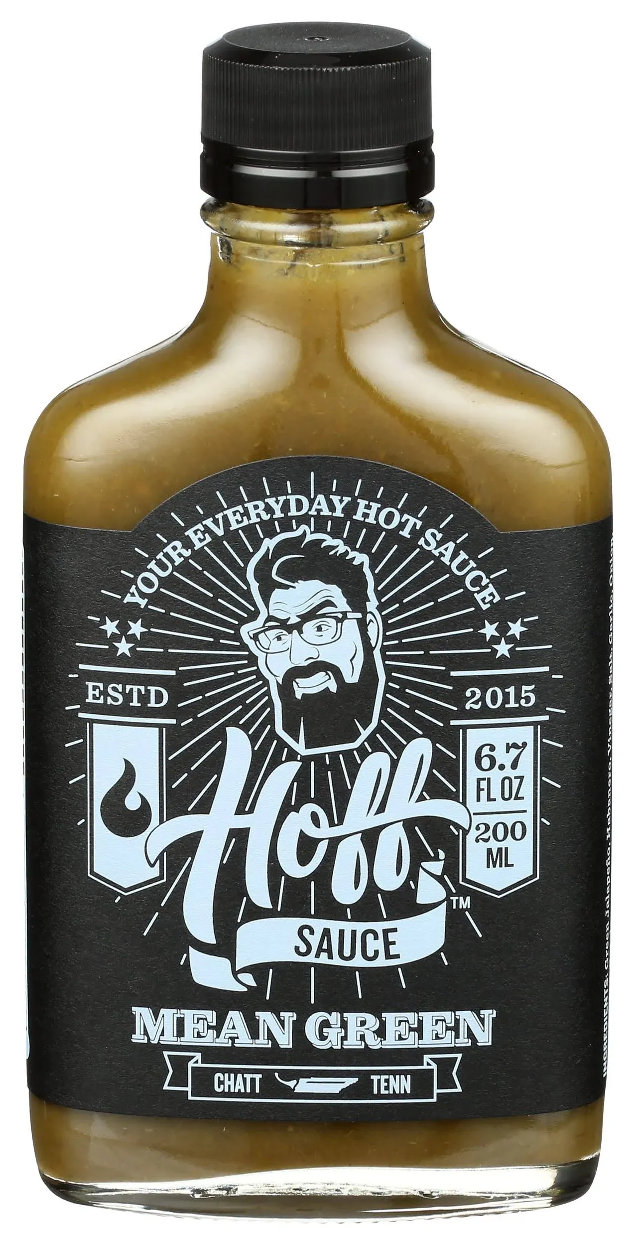 Hoff & Pepper Mean Green Hot Sauce, 6.7 FZ