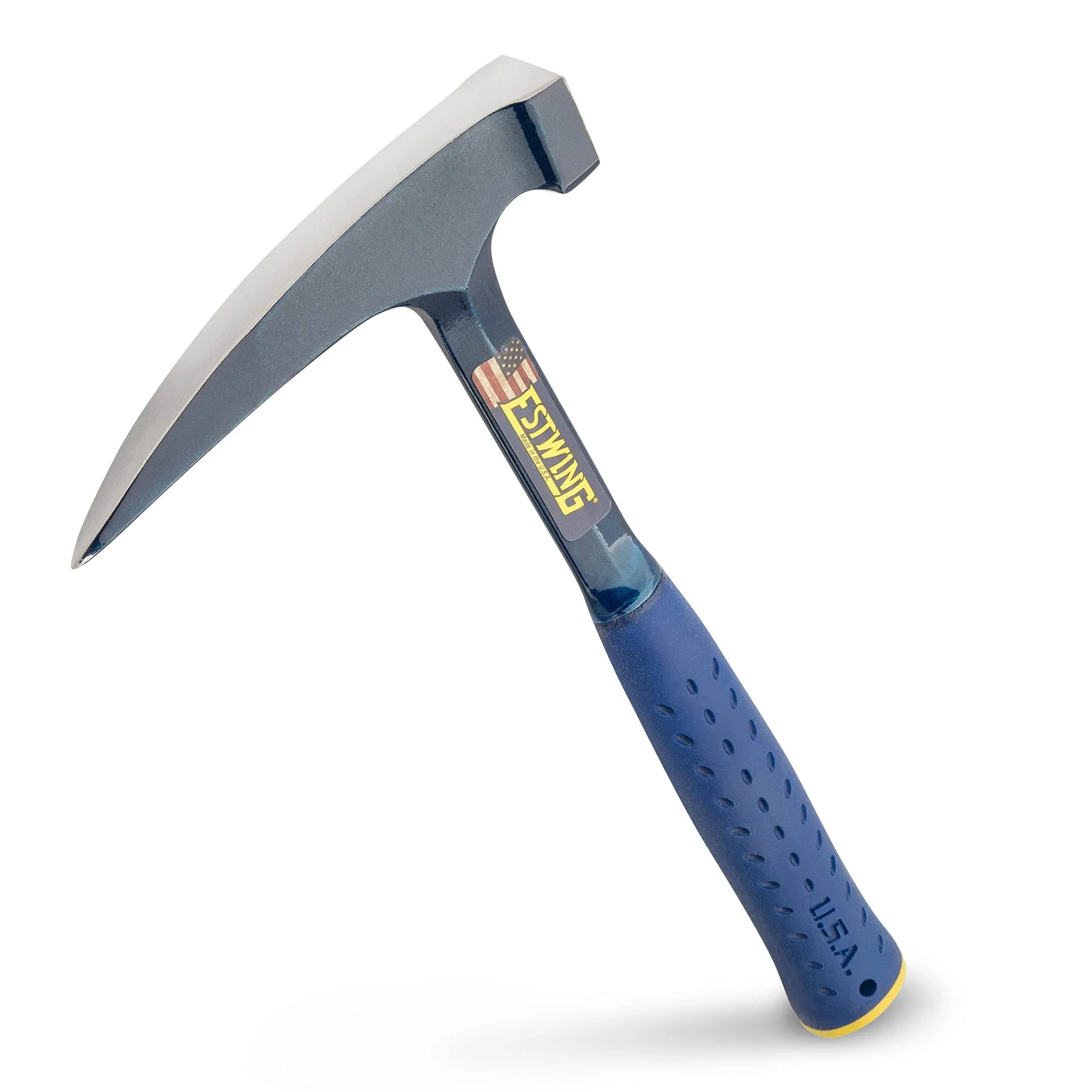 Rock Pick - 24 Oz Geology Hammer with Pointed Tip &amp; Shock Reduction Grip - E6-24