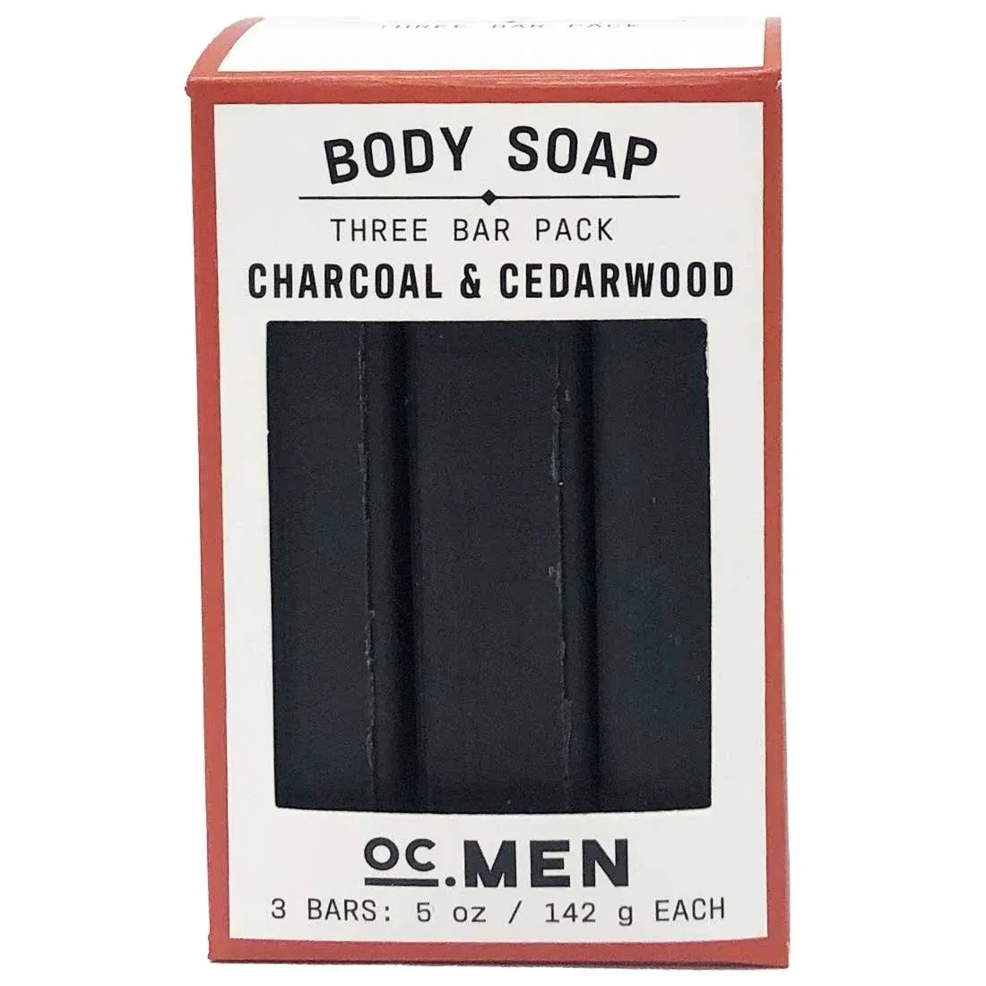 Olivia Care Activated Charcoal Cedarwood Bar Soap 3 Pack Set 100% Natural & Organic – for Face & Body - Deep Clean, Exfoliate, Moisturize & Hydrate