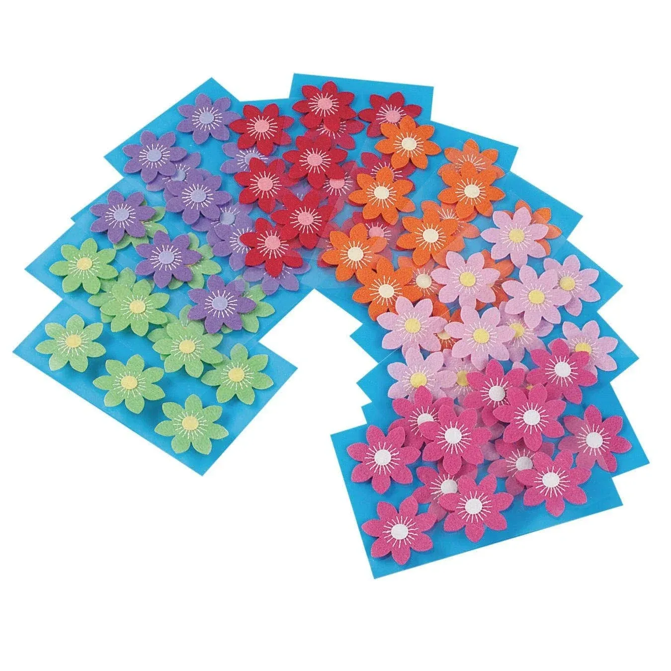 SS Worldwide Felt Flower Stickers, Price/Pack