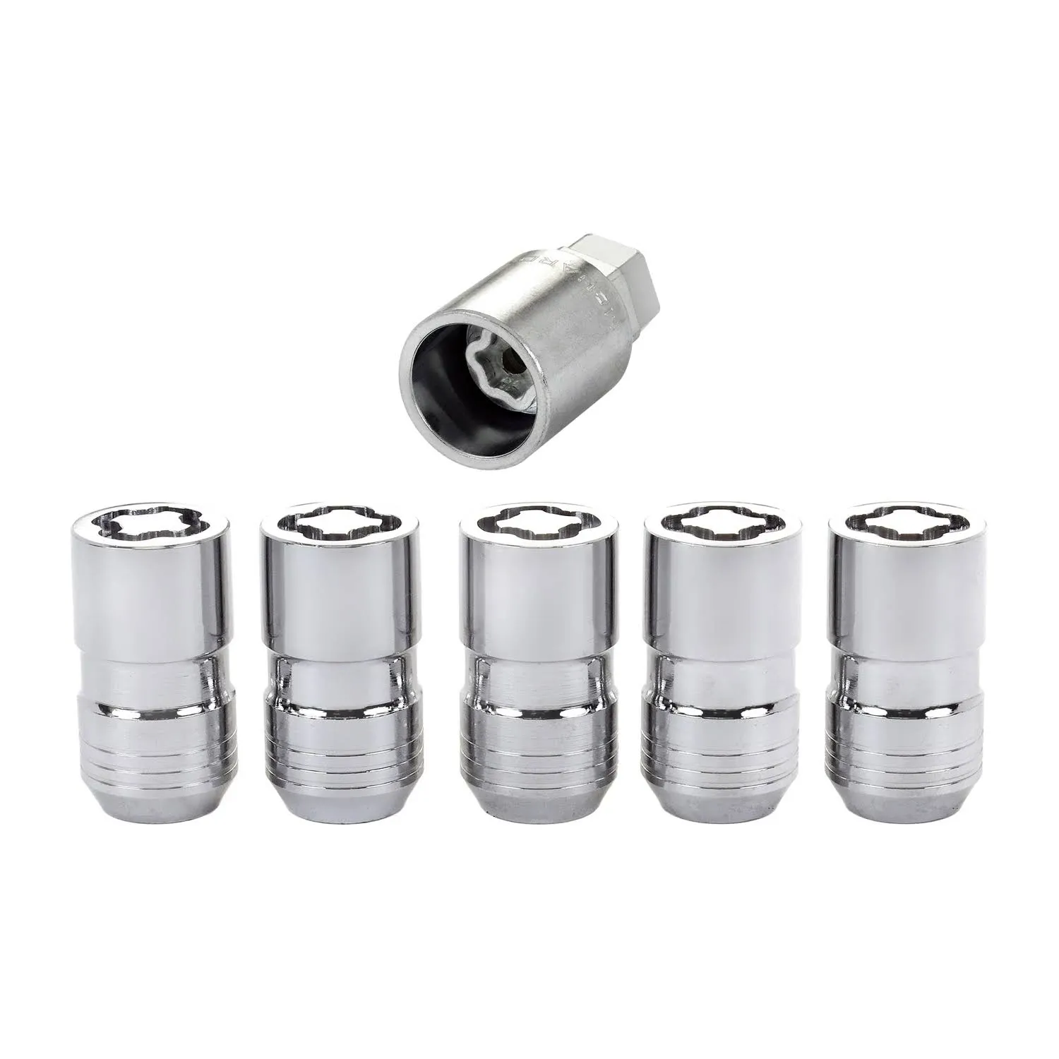 McGard 24548 Black Cone Seat Wheel Locks(1/2&#034;-20 Thread Size) - Set of 5 Fits...