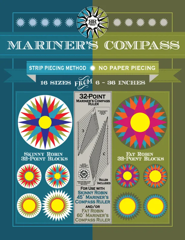 Robin Ruth 32-Point Compass Ruler and Book Set