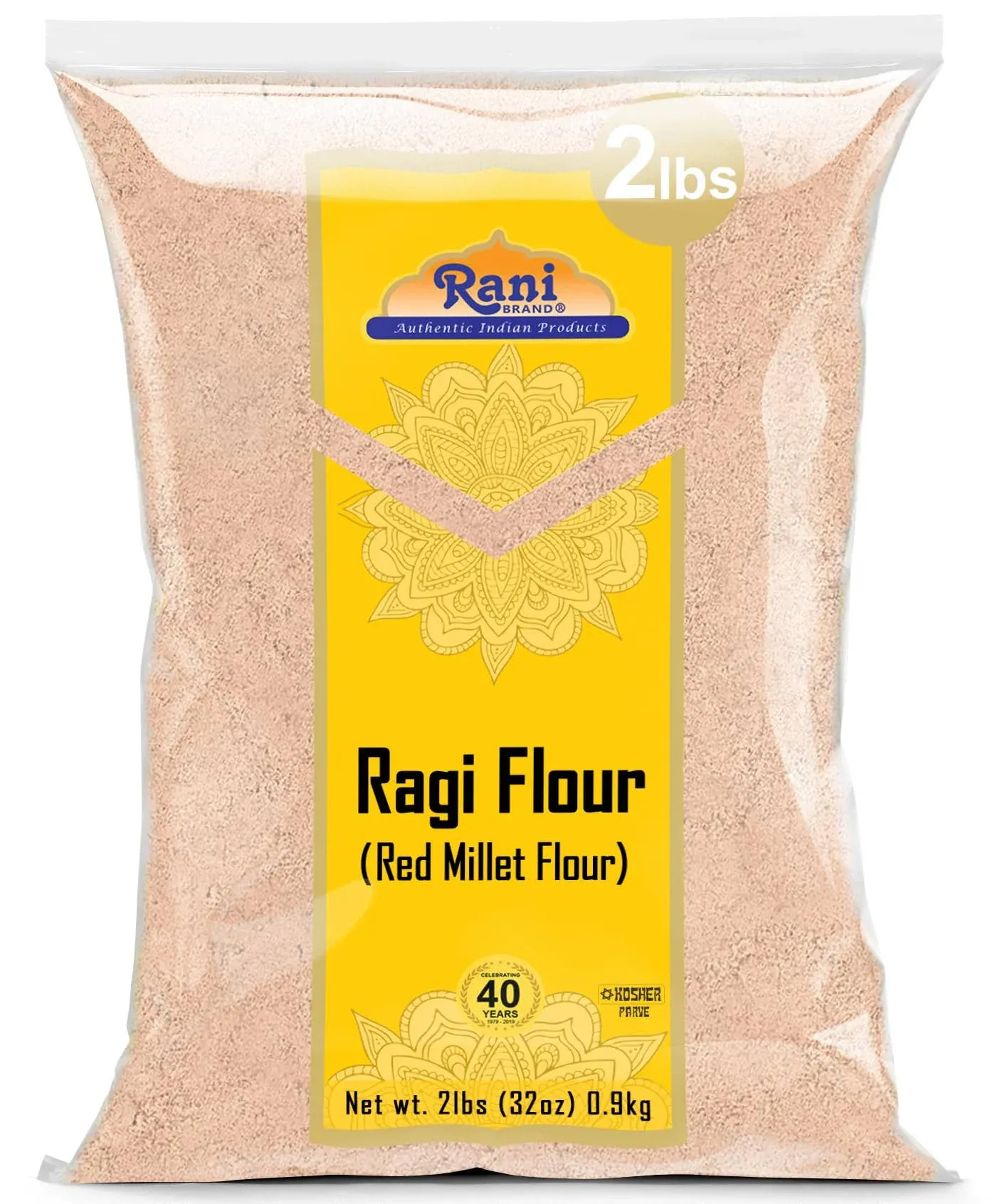 Rani Raggi Flour Finger Millet 2 Pound, 2lbs 32oz Bulk ~ All