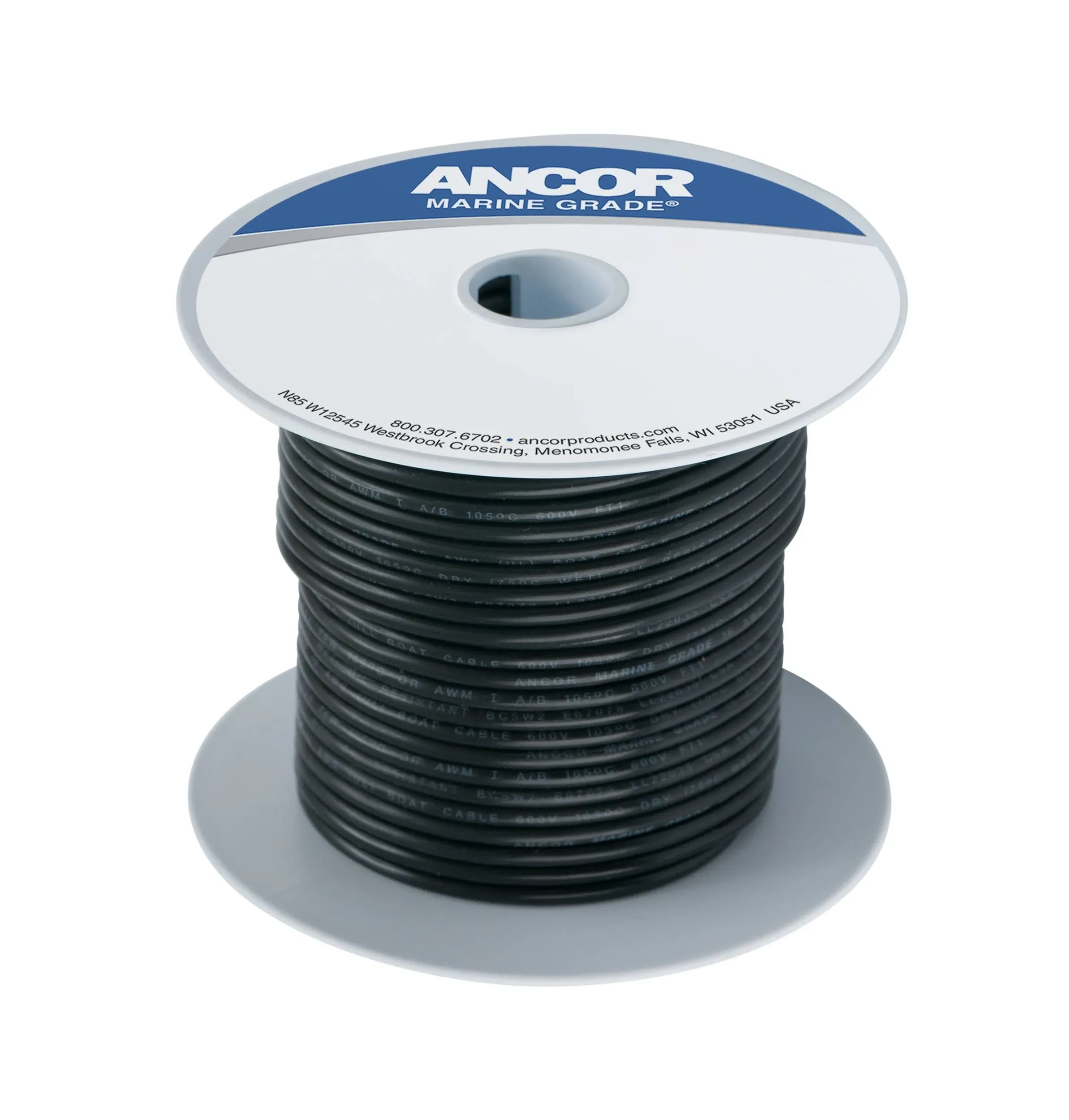 Ancor 25 ft. 8 AWG Tinned Copper Wire - Black