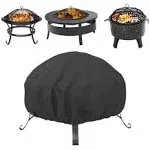 48 in Round Fire Pit Cover Patio Table Cover Garden Waterproof Fire Covers