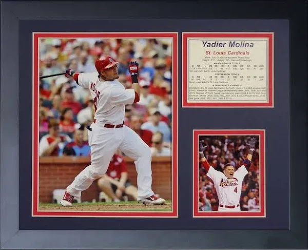 Legends Never Die Yadier Molina Framed Photo Collage 11 x 14-inch