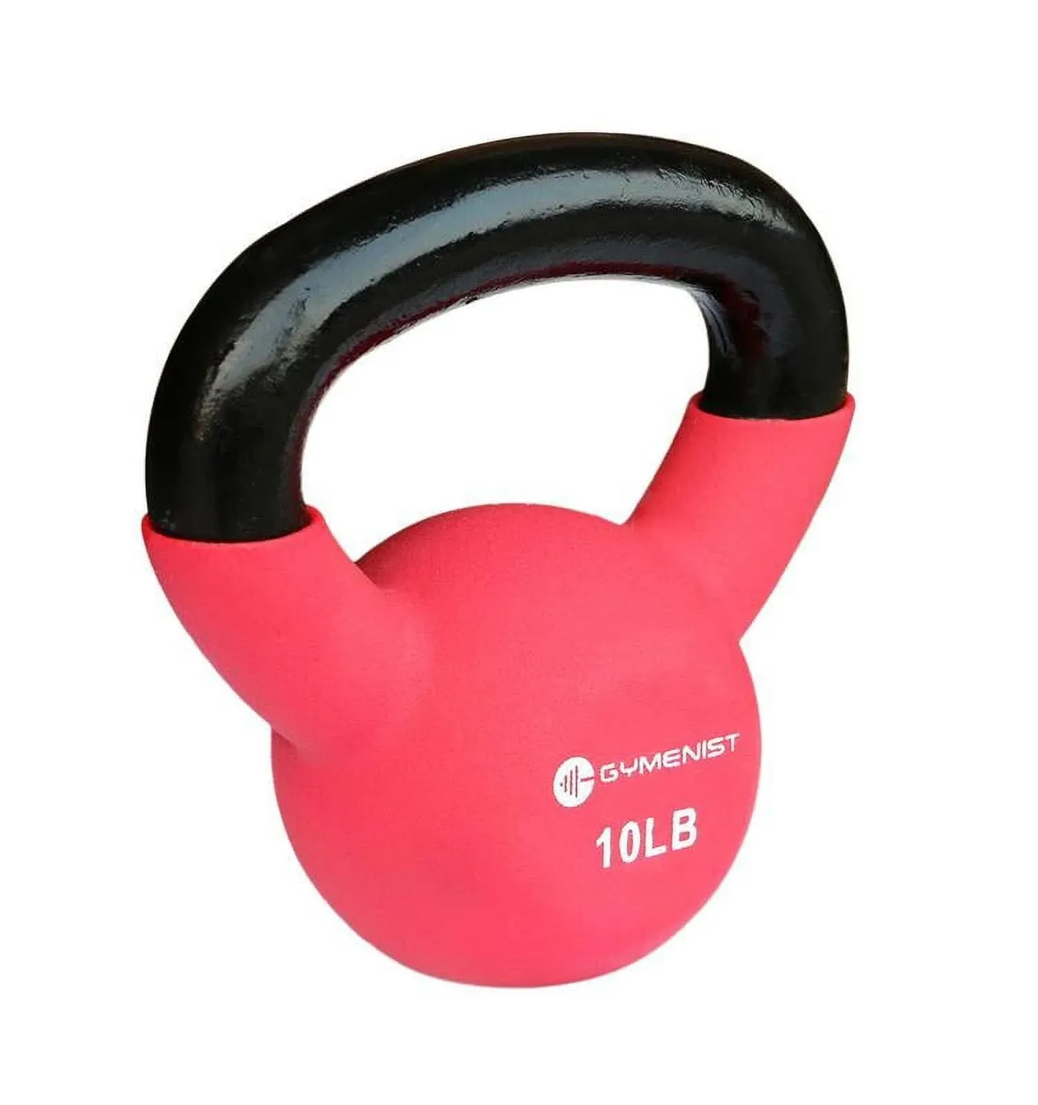 GYMENIST Kettlebell Fitness Iron Weights with Neoprene Coating Around The Bottom Half of The Metal Kettle Bell