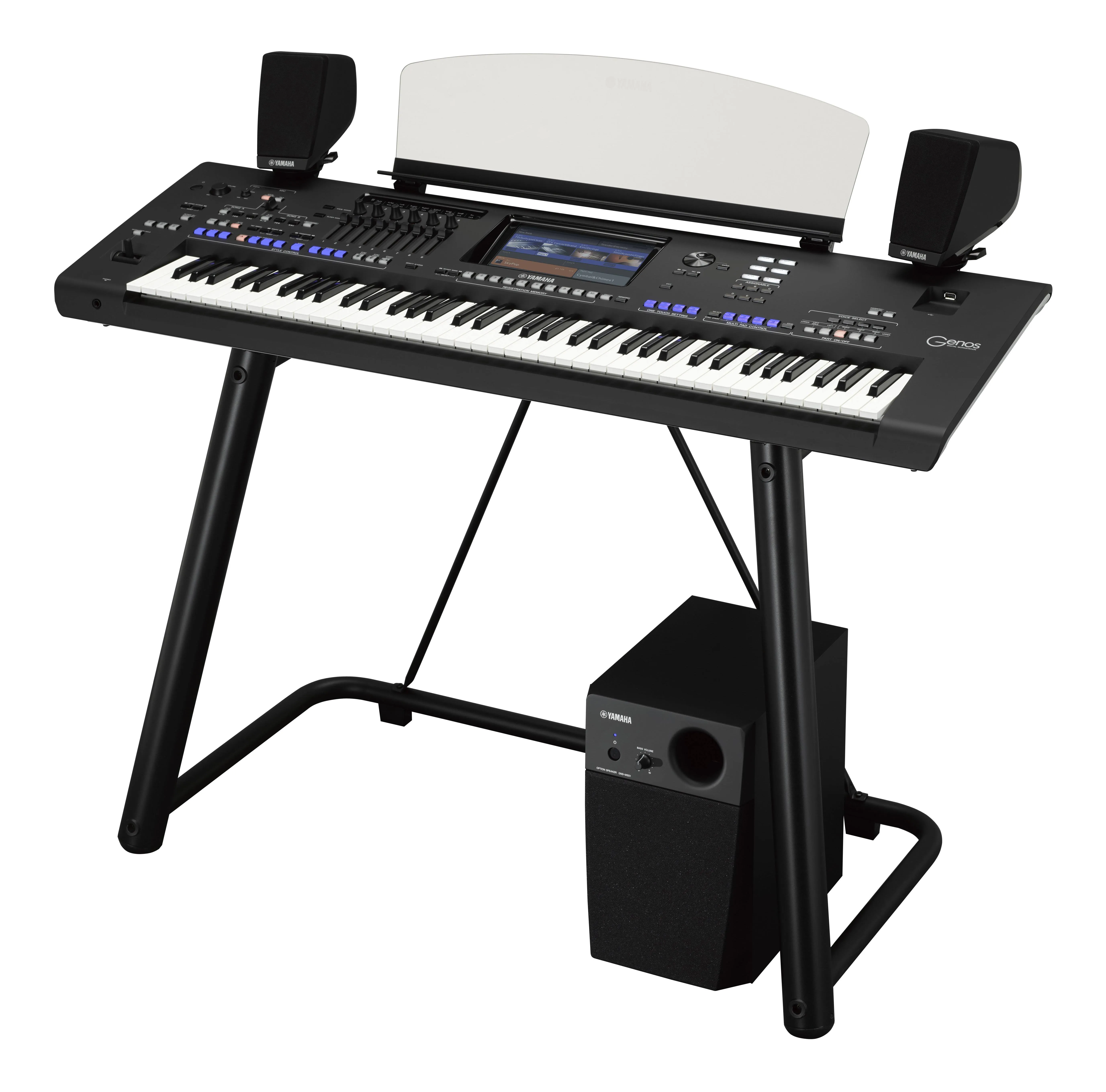 Yamaha L7B Stand for Genos Arranger Workstation , Black