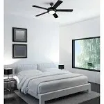 Westinghouse 7224200 52 in. Matte Black Frosted Glass Indoor Ceiling Fan with Reversible Blades Black & Black Marble