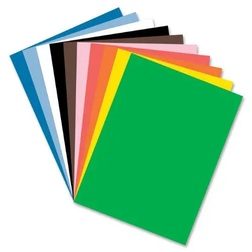 Pacon 103063 Tru-Ray 12" x 18" Assorted Color Pack of 76 lb. Construction Paper - 50 Sheets