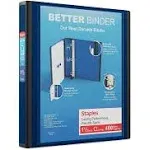 Staples 1 1/2" 3-Ring Better Binder Blue (13400) 648825