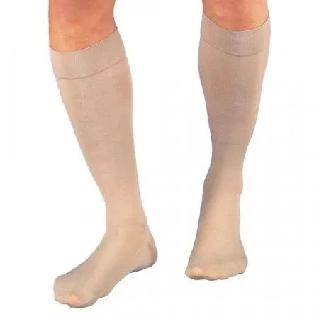 Jobst Compression Stockings Knee High Extra Large, XL, Beige Closed Toe, 114623 - One Pair