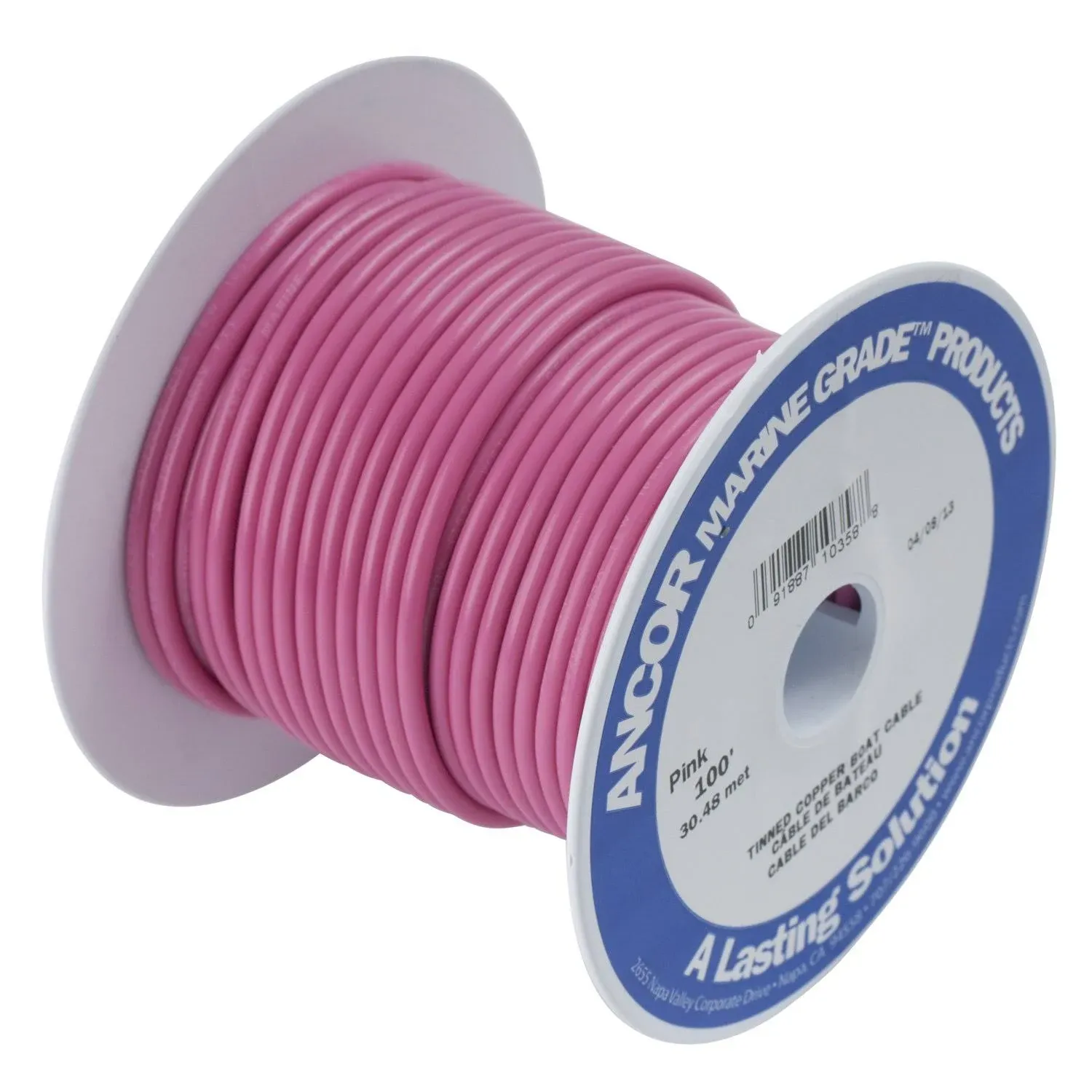 Ancor 12 AWG Tinned Copper Wire - 100' Pink