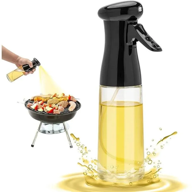 Olive Oil Sprayer for Cooking - 200ml Glass Oil Dispenser Bottle Spray Mister ...