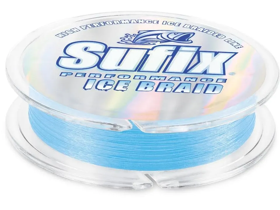 Sufix Performance Ice Braid Glacier Blue 20 lb - 75 yard Test Ice Fishing Line