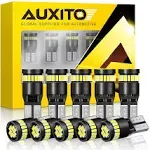 AUXITO 194 LED Light Bulb 6000K White Super Bright 168 2825 W5W T10 Wedge 24-SMD