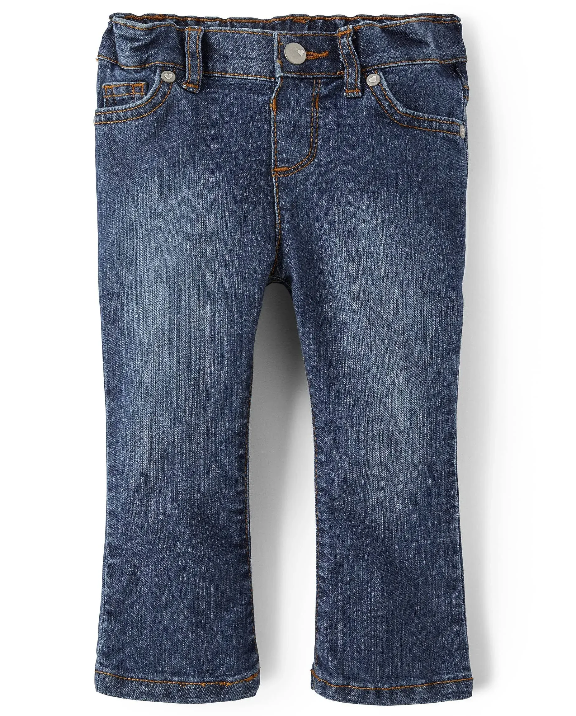 The Children's Place Baby Toddler Girls Basic Bootcut Jeans