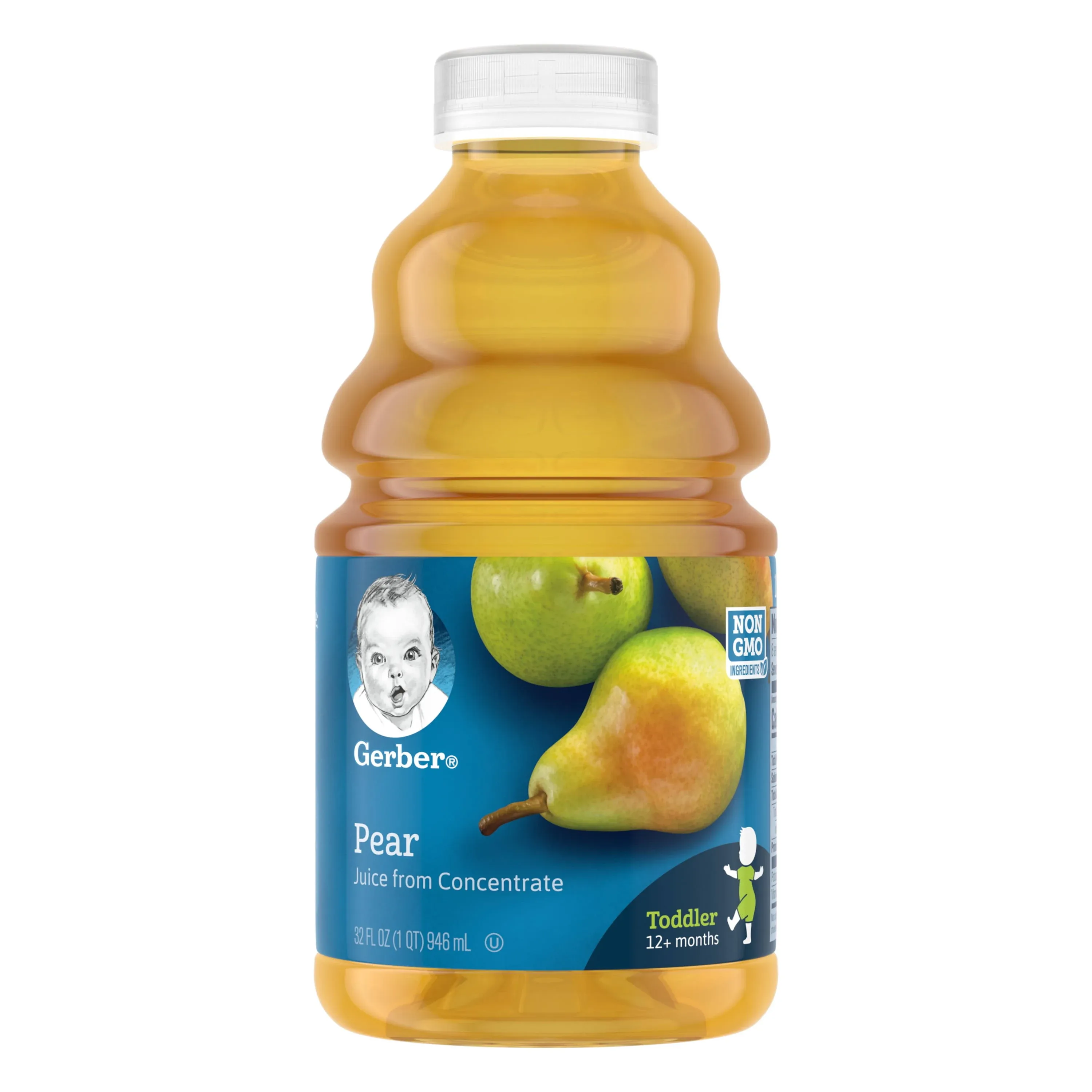 Gerber Juice, Pear, Toddler, 12+ Months - 32 fl oz