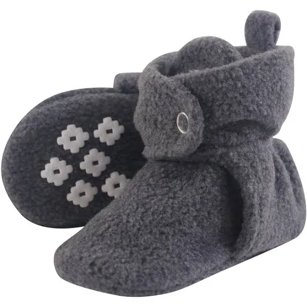 Little Treasure Cozy Fleece Booties Heather Charcoal / 18-24 Months