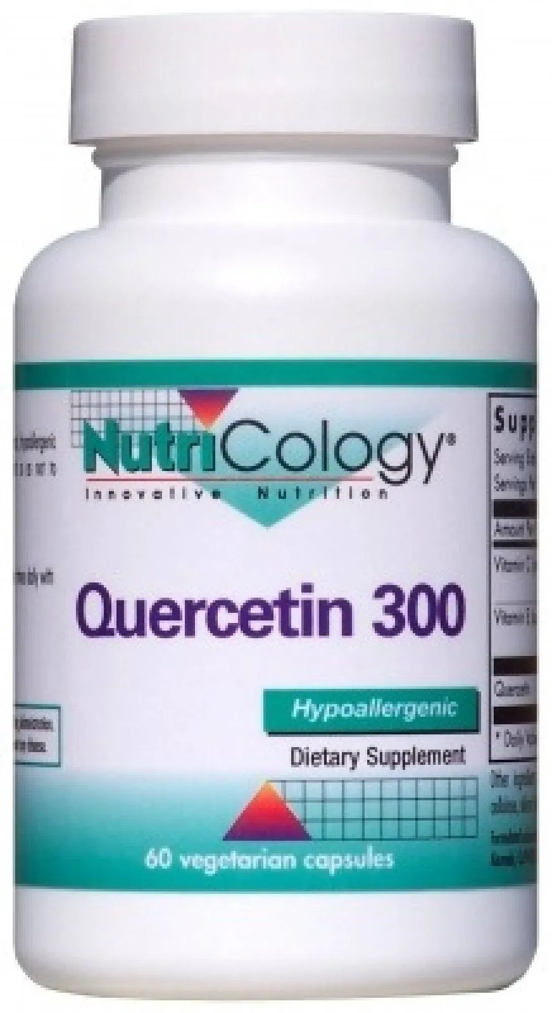 Nutricology Quercetin 300, Vegetarian Capsules - 60 count