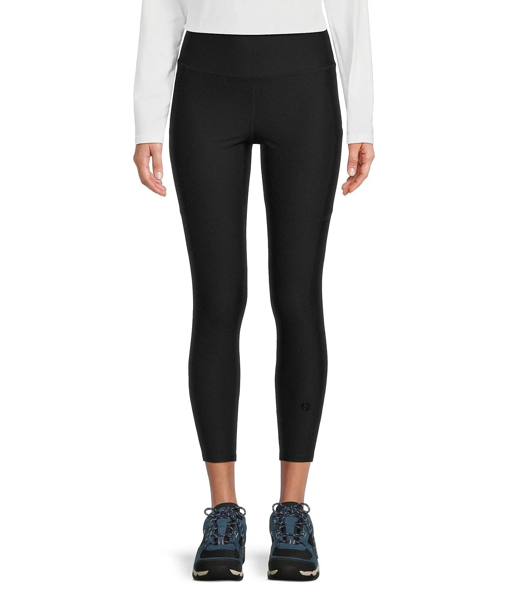 L.L.Bean Everyday Performance Knit High Rise Pocketed Cropped Leggings, Womens, L ...