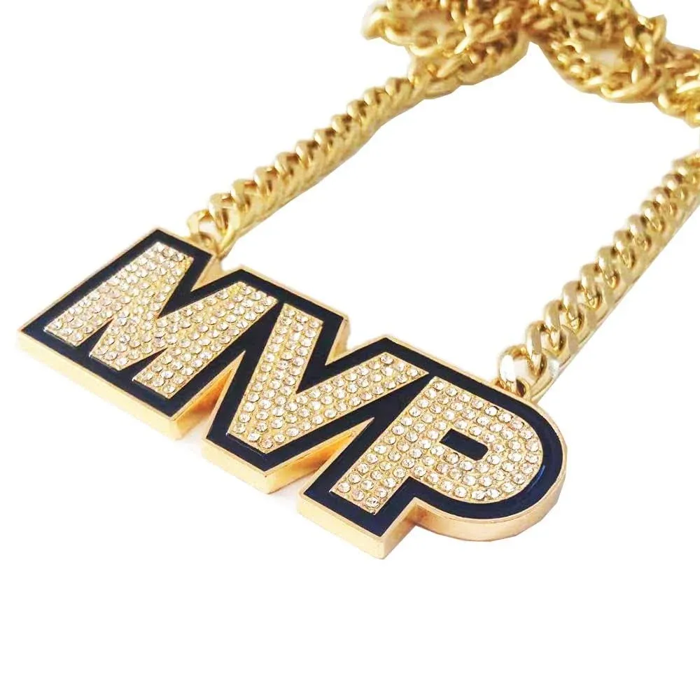 Generic MVP Chain Most Valuable Player Champ Medal Award Gift Metal MVP Award Winner Prize Trophy Award Necklace for Kids Adults Player Team Football