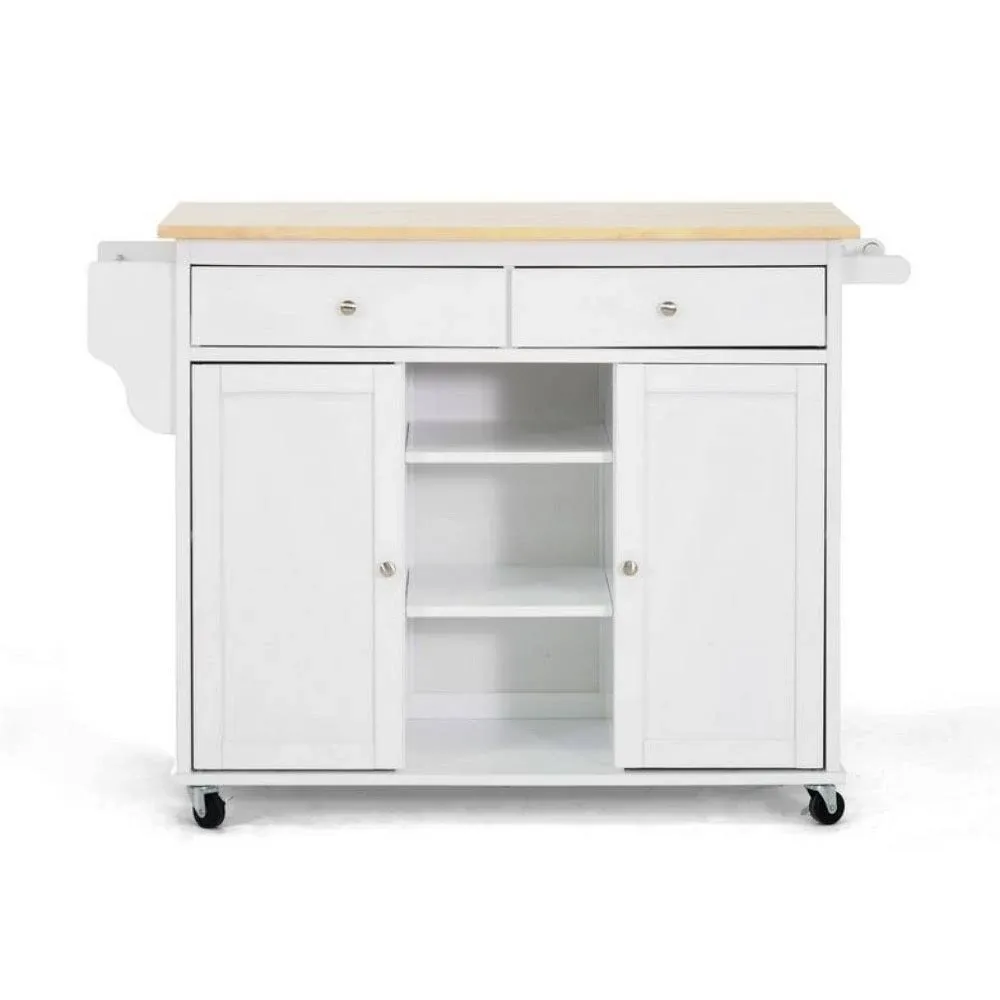 Baxton Studio Meryland Modern Kitchen Island Cart RT210-OCC