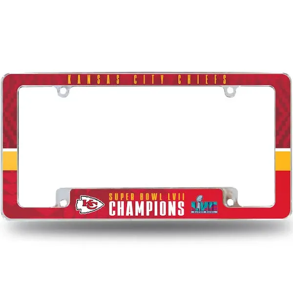 Chiefs 2023 Super Bowl Champion All Over Frame, Size: 12 inch x 6 inch, Afc27Sb23