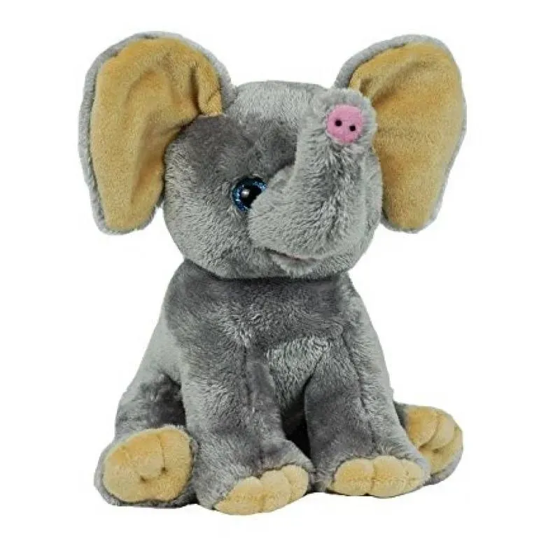 Stuffems Toy Shop Record Your Own Plush 8 inch Gray Elephant - Ready 2 Love in A ...