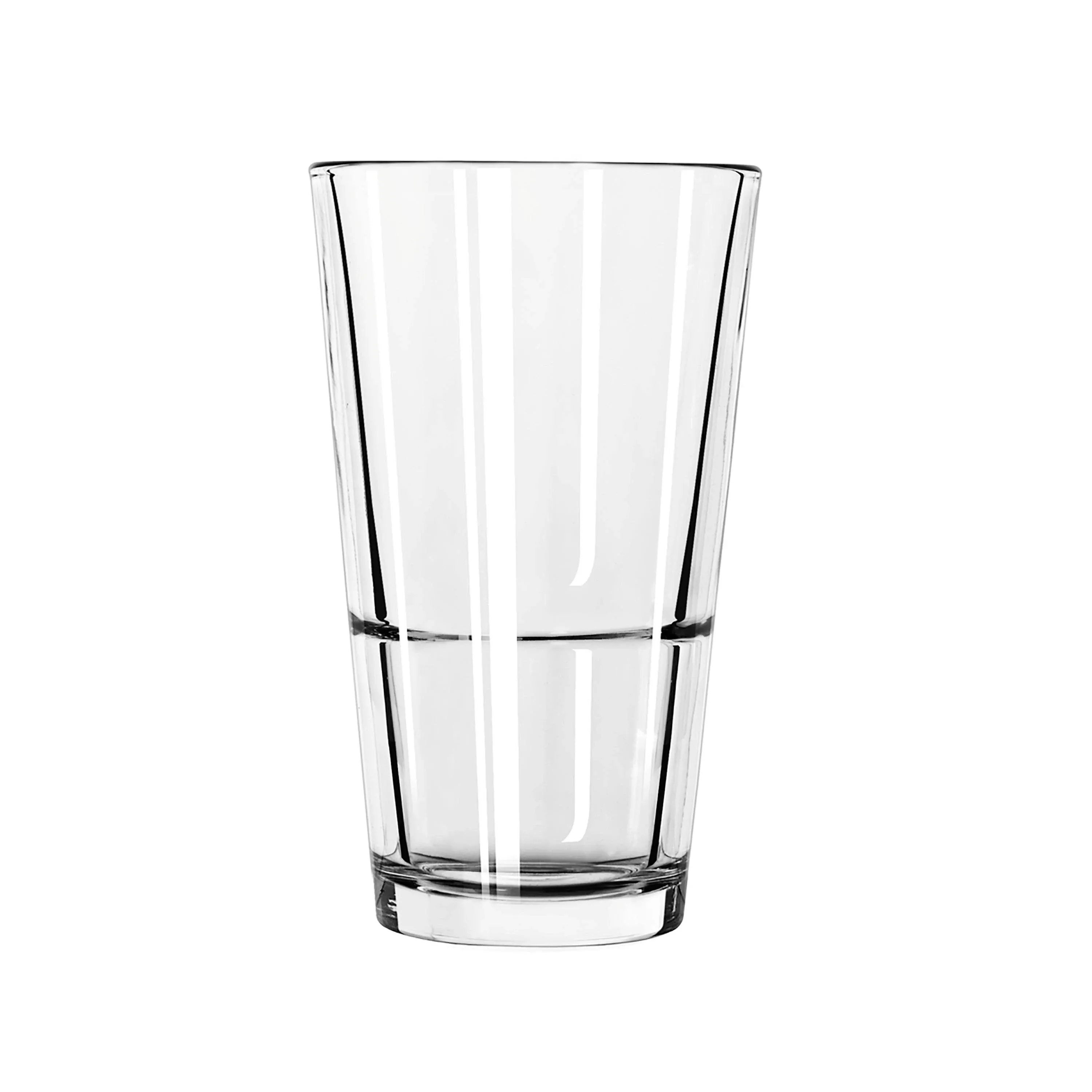 Libbey Restaurant Basics 14 oz. Customizable Rim Tempered Stackable Mixing Glass - 24/Case