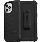 OtterBox Defender Series Screenless Edition Case for iPhone 12 Pro Max Only - Holster Clip Included - Non-Retail Packaging - Black