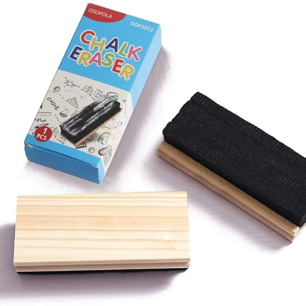 Chalkboard Eraser Wood Dustless Blackboard Cleaner