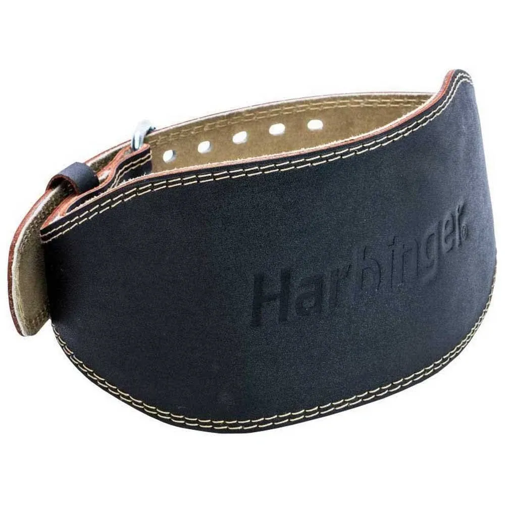 Harbinger Leather Belt 39&#034; By 4&#034; Power Lifting Weight Lifting Belt Size M Black 