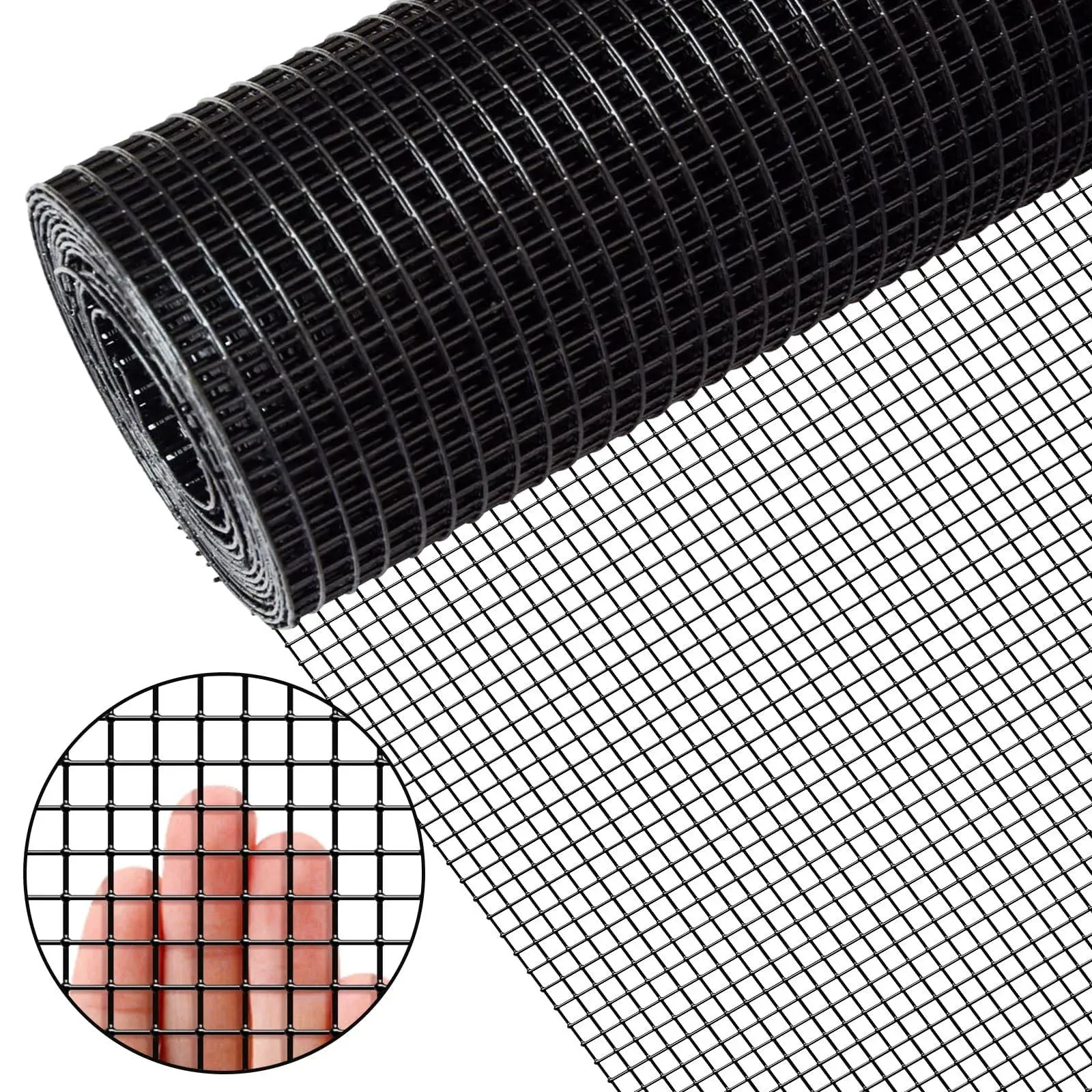 Zevemomo 50' Hardware Cloth Chicken Wire Galvanized Mesh Roll Garden Rabbit Cage