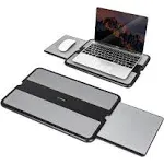 Laptop Lap Pad - Laptop Stand Pad W Retractable Mouse Pad Tray, Anti-Slip Heat S