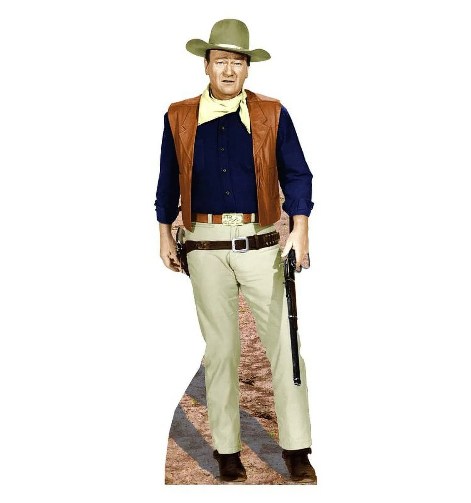 Cardboard People John Wayne Rifle at Side Life Size Cardboard Cutout Standup