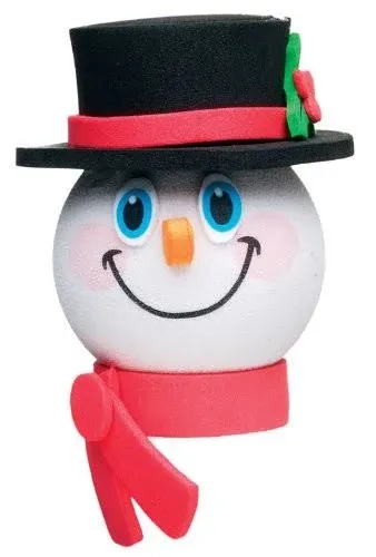 Tenna Tops Cute Frosty Snowman Black Hat Car Antenna Topper Mirror D